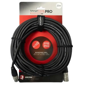 StageCore PRO350LU20BK REAN Female XLR Connector - Male XLR Connector, Audio Cable, LU20