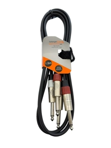 StageCore iCORE200LU15 2x 6.35mm Mono Jack Plugs - 2x 6.35mm Mono Jack Plugs, Cable