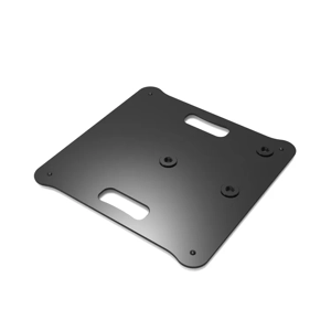 Ultimax Flat square base, 3x 35mm fittings, 10kg, Black