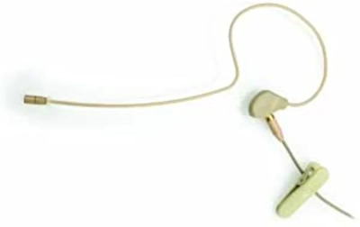 JTS Single Ear Sub-miniature Omni-directional Headset Microphone, Beige