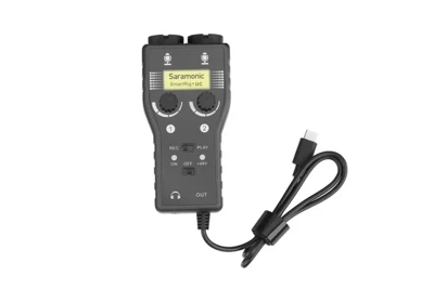 Saramonic Two-Channel mic & instrument audio adapter for USB Type-C devices