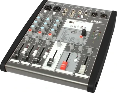 Q-Audio 4 Channel Mixer with FX and USB