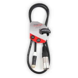 StageCore CORE171LU1BK Male XLR Connector - Male RCA Phono Plug, Audio Cable