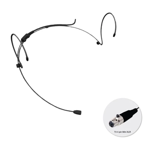 StageCore SHM50T4 Headworn (fixed) Microphone, terminated 4 pin mini XLR connector