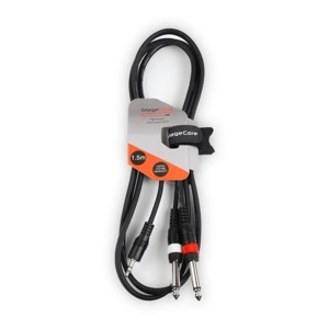 StageCore AIROH170LU15 1 x 3.5mm Plug - 2x 6.3mm Jack Plugs, Cable