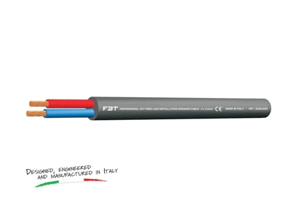 StageCore S225LSZH OFC LSZH Installation Speaker Cable, 2x2.5mm, OD7.0mm, Black (100mt reel)