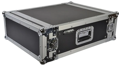 Cobra 19" 4U Standard rack case. 9/10mm plywood.  Depth: 520mm. Lids: 70mm.