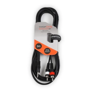 StageCore AIROH215LU3 1x 3.5mm Jack Plug - 2x RCA Plugs, Cable