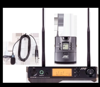 JTS UHF PLL Single Chanel Diversity Lapel Wireless Microphone System - 823-8