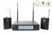 Q-Audio UHF Dual Channel True Diversity BP Wireless Mic System