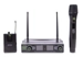 Q-Audio UHF Dual Channel Diversity HH+BP Wireless System