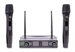 Q-Audio UHF Dual Channel Antenna Diversity HH Wireless Mic System