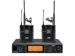 JTS UHF PLL Dual Channel Diversity Lapel Wireless Microphone System with REMOSET and BNC antenna