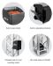 4 Chauvet DJ Freedom Par Tri-6 Pack with VIP Gear Bag