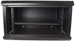 Cobra Wall Mounting Metal 19" Rack Cabinet Glass Door 6U 450mm Deep, Black, Complete Assembled
