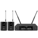 Q-Audio UHF Dual Channel True Diversity BP Wireless Mic System