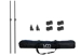 Ultimax DJ Booth Lighting Pole Kit with Spigots and Carry Bag, Black 