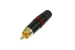 Neutrik Phono plug with gold plated contacts Red