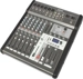 Q-Audio 8 Channel Mixer with FX and USB (19" rack mount kit included)
