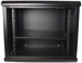 Cobra Wall Mounting Metal 19" Rack Cabinet Glass Door 9U 450mm Deep, Black, Complete Assembled