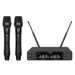 Q-Audio UHF Dual Channel True Diversity HH Wireless Mic System