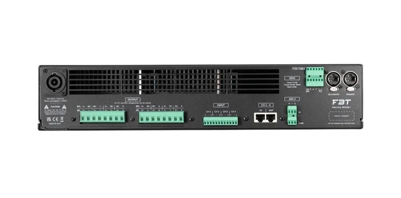 FBT Processed Digital Networking Amplifier 8x1000W