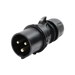PCE Plug 32a 3p IP44 230v black