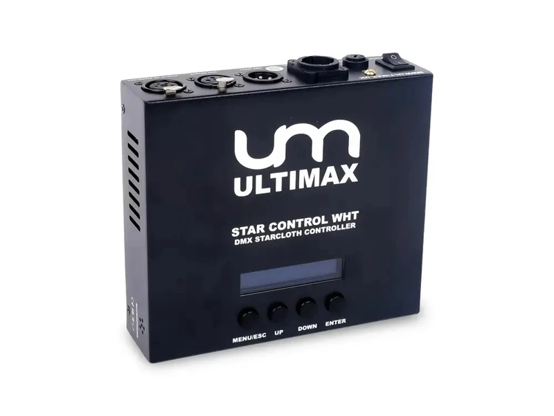Ultimax Starcloth for DJBoothPRO, Warm White LED, Black Molton Fabric c/w 65W DMX