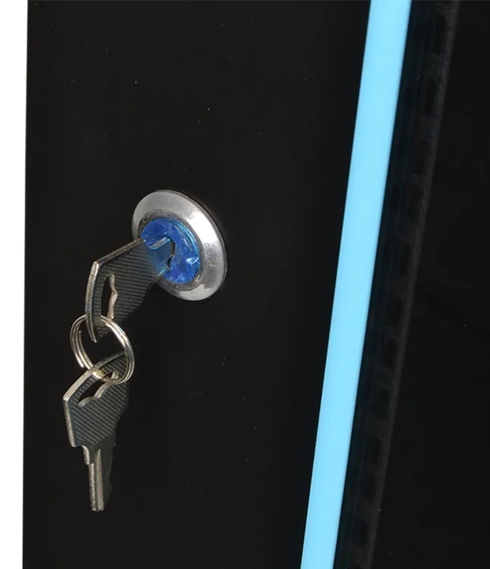 Cobra Wall Mounting Metal 19" Rack Cabinet, Hinged Back, Glass Door 6U 600mm Deep, Black