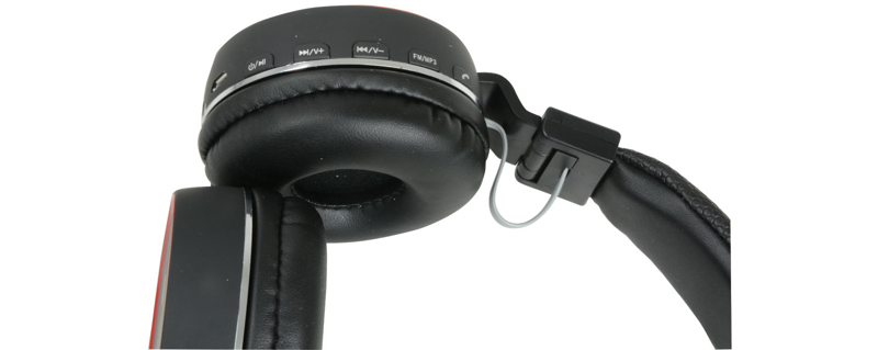 AV:Link 100.550 PBH10 Blk Bluetooth Headphones Wireless Music SD Card Noise Cancelling