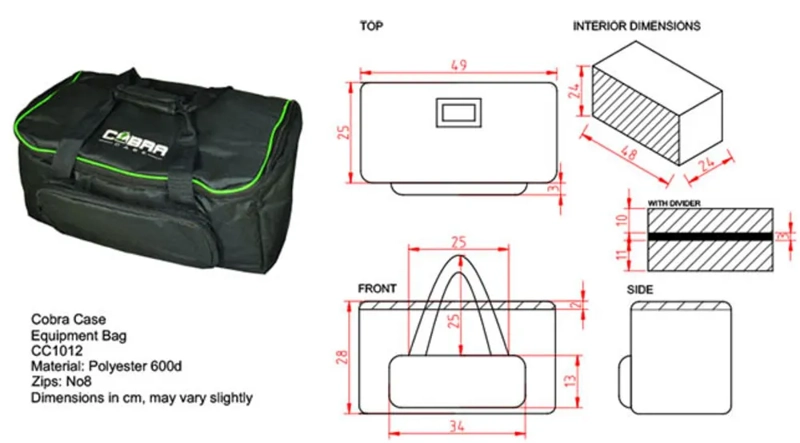 COBRA - Padded Equipment Bag, 480 x 266 x 254mm