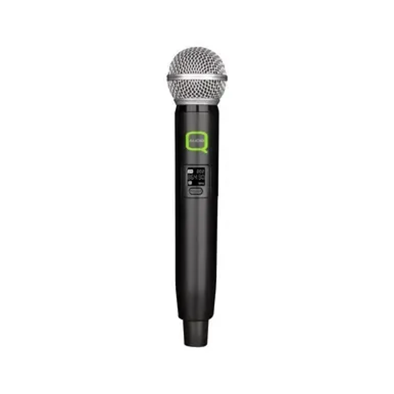 Q-Audio Dual UHF Wireless Handheld Microphone System, Fixed Frequency