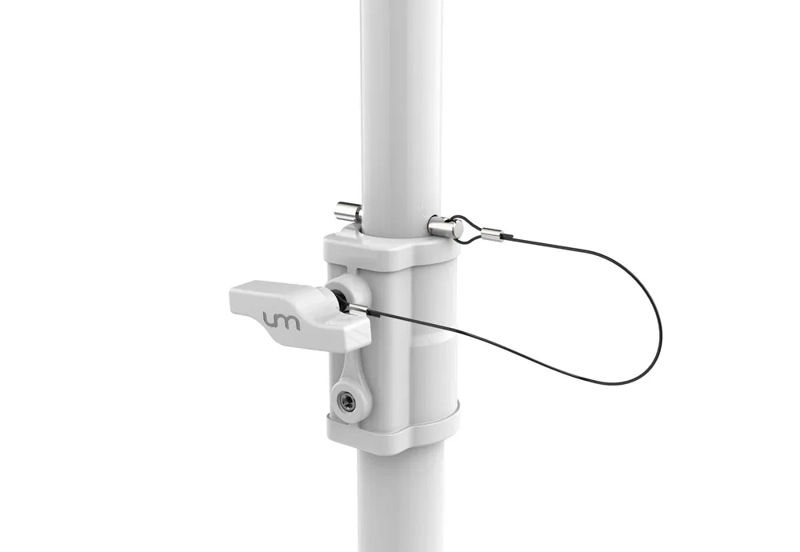 Ultimax Flat base floor stand, Max Height 240cm with 35mm fitting, 10kg base, Black