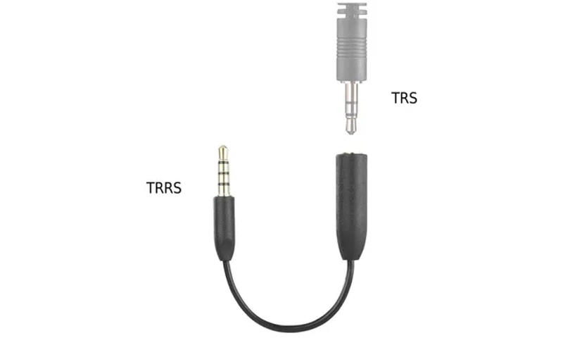 Saramonic 3.5mm TRS (Female) Microphone Adapter Cable to TRRS (Male)
