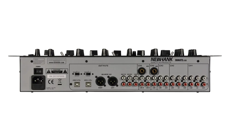 NewHank 11 Line Inputs - 3 MIC Inputs - 2 USB I/O