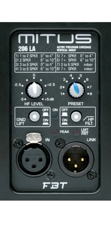 FBT MITUS 206LA Active line array - 2x6,5" + 1,4" - 600Wrms+300Wrms