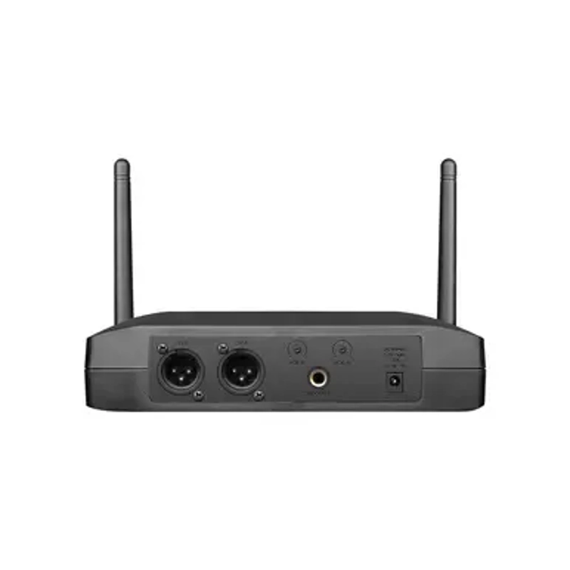 Q-Audio Dual UHF Wireless Handheld Microphone System, Fixed Frequency