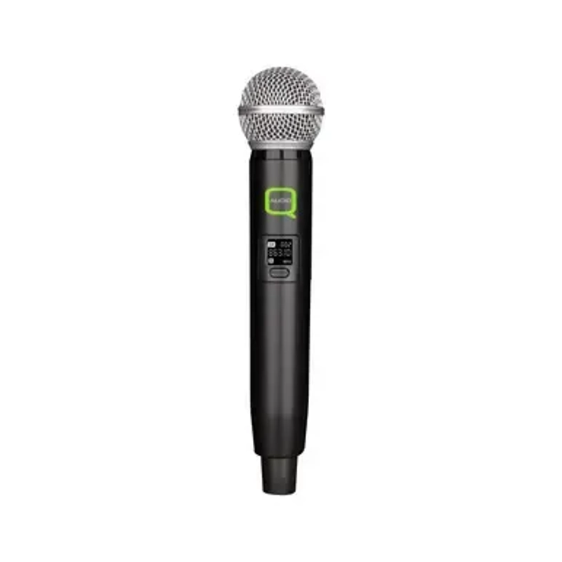 Q-Audio Dual UHF Wireless Handheld Microphone System, Fixed Frequency
