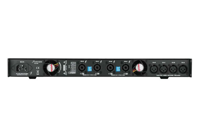 Studiomaster HX4-600 - 4x 255W 1U Power Amplifier