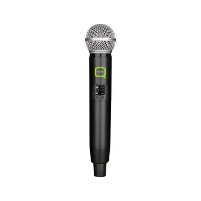 Q-Audio Dual UHF Wireless Handheld Microphone System, Fixed Frequency