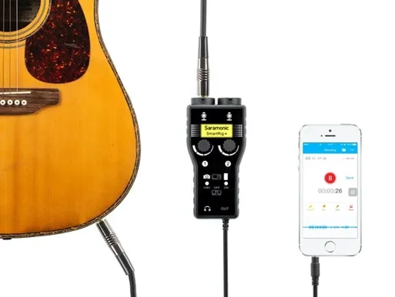 Saramonic 2-CH Universal Audio Adapter for both camera & smartphone