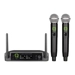 Q-Audio Dual UHF Wireless Handheld Microphone System, Fixed Frequency