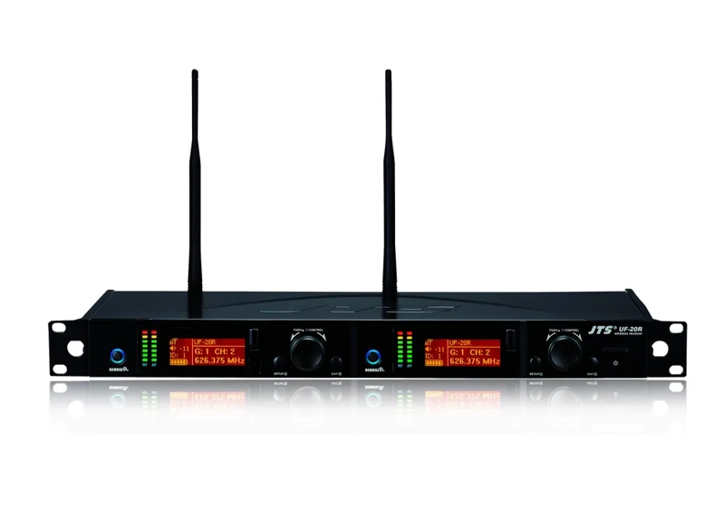 JTS UF 20 - 4 Channel Body-Pack All Racked Up System