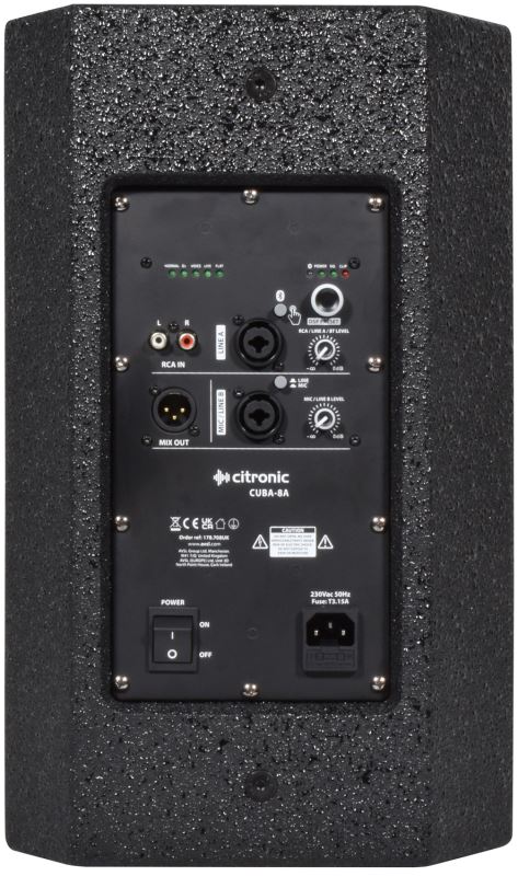 Citronic CUBA-8A Active Full-Range Cabinet 250W