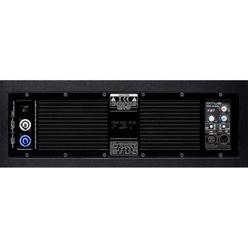 FBT MITUS 118FSCA Proc. Cardioid-Arr. Flyable Active Subw. - 1x18'' -1200Wrms (rear version)