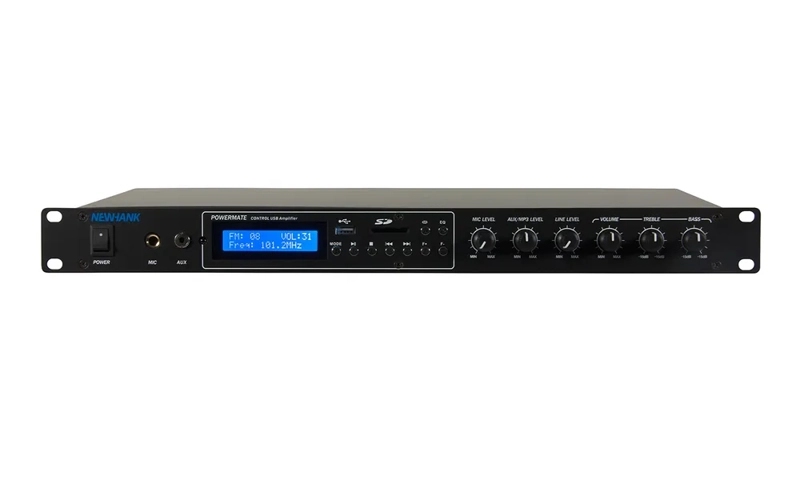 NewHank 1 Stereo Line input, 1 Mic, 1 AUX, USB/SD/FM/BlueTooth Player and 2x 100 Watt Build-In Amp